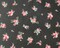 Black-Red-Multi Poly Floral Printed Dobby Chiffon Woven Fabric By the Yard